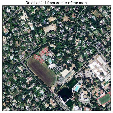 Aerial Photography Map of Atherton, CA California