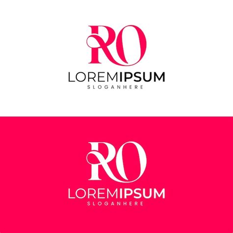 Premium Vector Modern Minimalist Initial Ro Letter Logo Design Vector