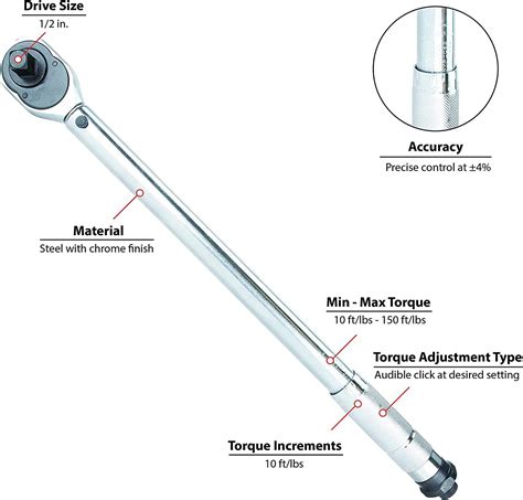 Performance Tool Dr Click Torque Wrench M Db Ebay