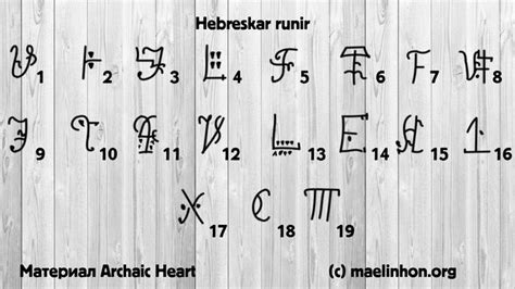 Hebreskar runir: Лечебные руны | A r c h a i c H e a r t | Руны ...