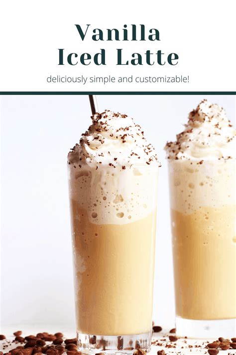 Quick Easy Vanilla Iced Latte Recipe The Toasted Pine Nut