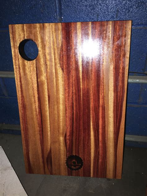 Custom Made Bloodwood Cutting Board By Snhwoodworks