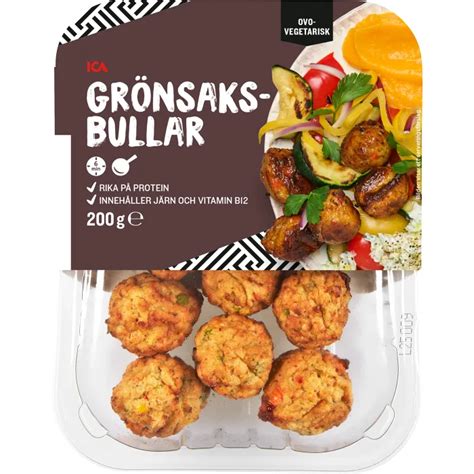 Gr Nsaksbullar Vegetarisk G Ica Handla Mat Online Fr N Din Lokala