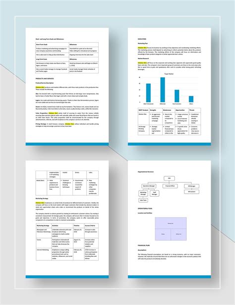 Brewery Business Plan Template Google Docs Word Apple Pages