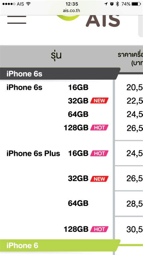 ต้องการ Iphone 6s Plus แต่ว่าตอนนี้มี 32gb แล้วเหรอ Shop มีที่ไหนบ้าง