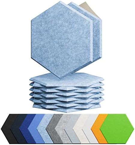 Amantech Pack Acoustic Panels Self Adhesive Sound Proof Foam High