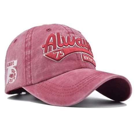 Casquette De Baseball R Tro Avec Lettres Brod Es Pour Hommes Visi Re De