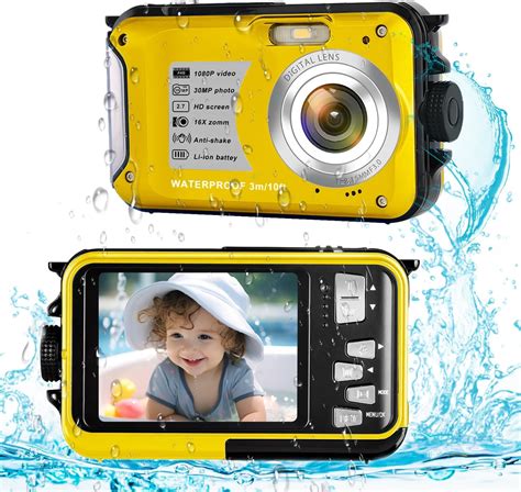 Amazon デジカメ 防水防塵 子供用防水カメラ 水中カメラ 小型 フルhd 1080p 30 Mp 動画＆写真 16倍デジタルズーム