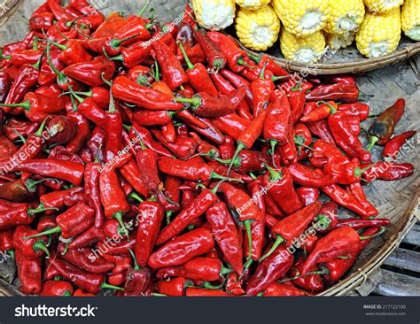 Hot Fresh Red Chili Pepper Background Stock Photo Shutterstock