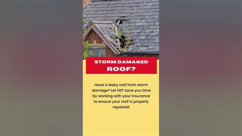 Repair Your Roof From Storm Damage Youtube