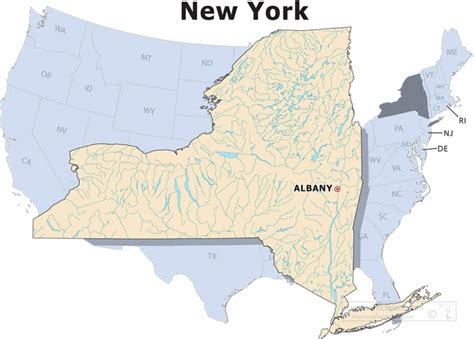 Us State Maps Clipart New York State Large Usa Map Clipart