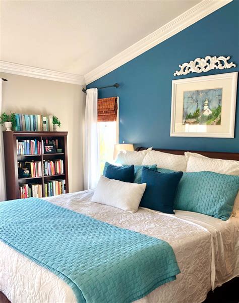 Bold Master Bedroom Accent Wall Blue Wall Decor Bedroom Accent Wall