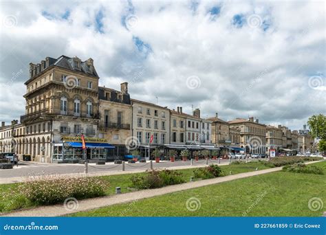 A Street In Pauillac Near Bordeaux In Gironde Editorial Stock Image