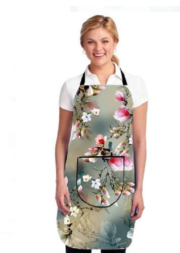 Pvc Laminated Non Woven Kitchen Apron With Front Center Pocket At Best