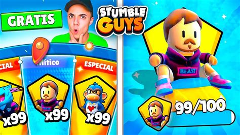 Consigue Gratis Todas Las Nuevas Skins De Stumble Guys Mrbeast