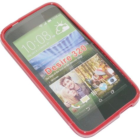 Ssyl Custodia Tpu Silicone Cover Case Per Htc Desire Red