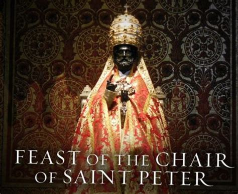 Saint Of The Day Chair Of St Peter Catholic Voice