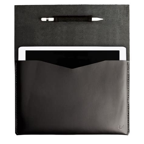 Black Leather Asus Zenbook Pro Duo Sleeve Men Laptop Case Etsy