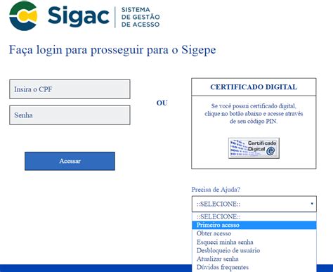 SIGEPE SIGAC O Guia prático de como acessar