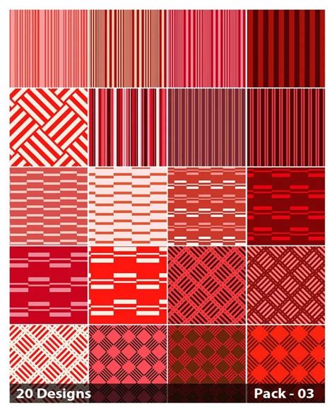 20 Red Stripes Pattern Background Vector Pack 03 | Vector background ...