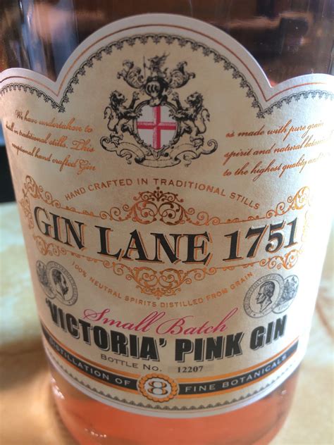 The Passionate Foodie Gin Lane 1751 Victoria Pink Gin