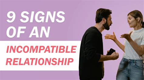 9 Signs Of An Incompatible Relationship Youtube