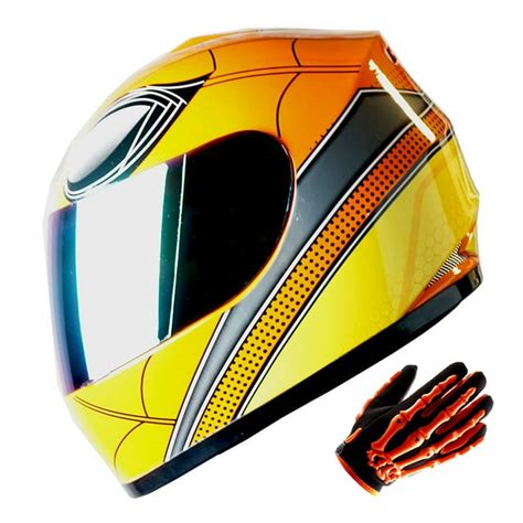 Wow Youth Motorcycle Full Face Helmet Street Bike Bmx Mx Kids B15