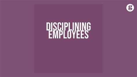 Disciplining Employees YouTube