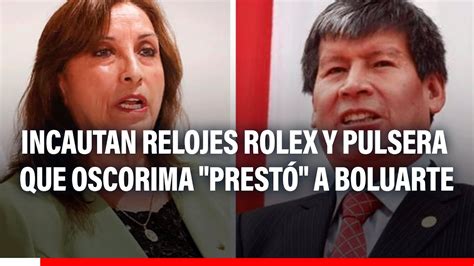 Wilfredo Oscorima Fiscalía incautó relojes Rolex y pulsera que