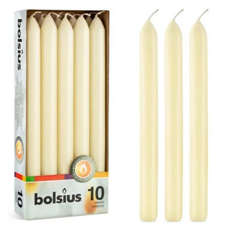 Bolsius Drippless Dinner Taper Decorative Candle Set Of Set Of