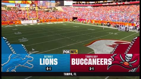 Nfl On Fox Intro Lions At Bucs Youtube