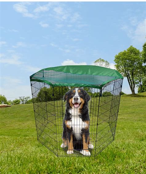 Top Sales Folding Metal Pet Fence With Cover Buy Pet Fencemetal Pet