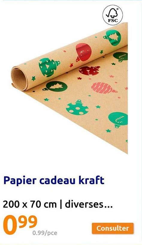 Promo Papier Cadeau Kraft Chez Action Icatalogue Fr