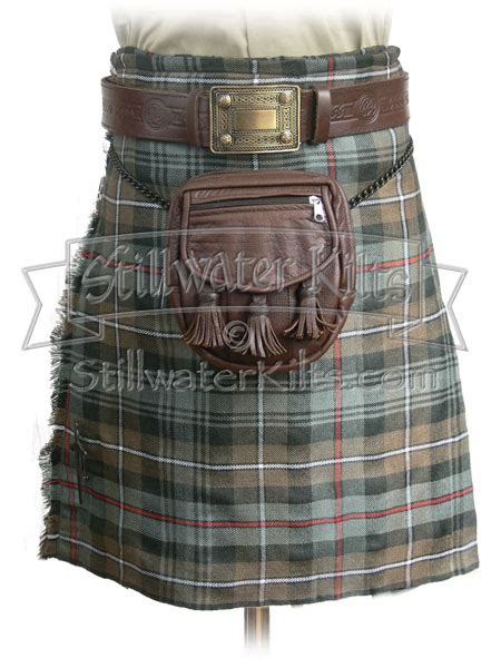 Weathered Mackenzie Tartan Standard Kilt By Stillwater Kilts