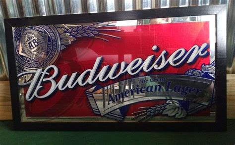 Budweiser "The Great American Lager" 21"x15" - Sherwood Auctions