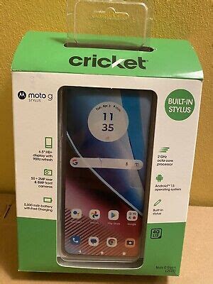 Cricket Wireless Motorola Moto G Stylus 2023 128GB 4GB Blue Prepaid