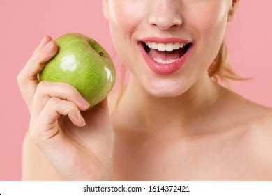 Green Apple Holding Nude Woman Stock Photos And Pictures Images