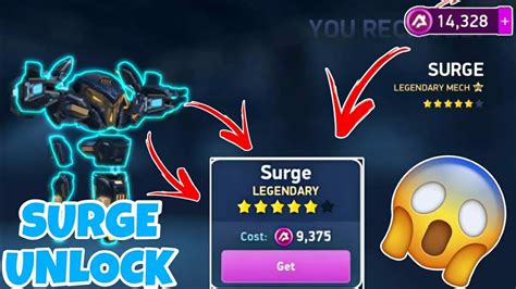 Surge Unlocked Acoins Used Mech Arena Youtube