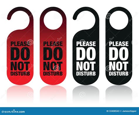 Do Not Disturb Signs Cartoon Vector 33408575