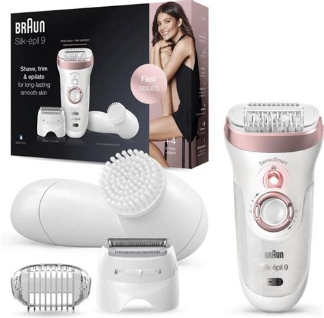 Braun Silk épil 9 9 880 Épilateur Électrique Femme Or Rose Blanc