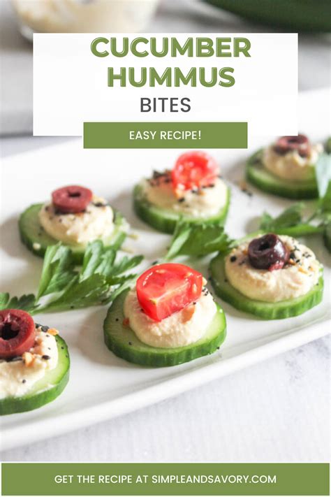 Cucumber Hummus Appetizers Recipe In 2024 Hummus Appetizers