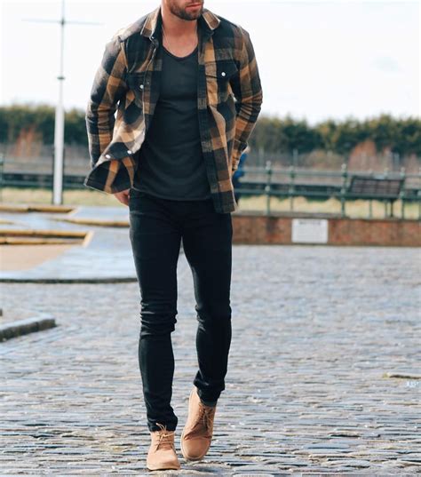 Moda Trends Magazine Mens Outfits Flannel Outfits Men Stylish Men Casual