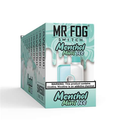 MR FOG SWITCH 5500 PUFFS Mint Menthol Ice Mr Fog