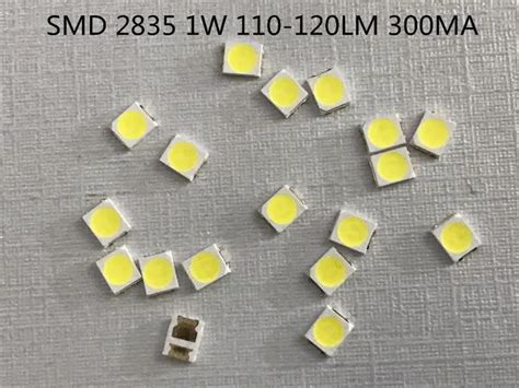 Pcs Smd Led Chip W V Ma White Warm Lm Ultra Bright