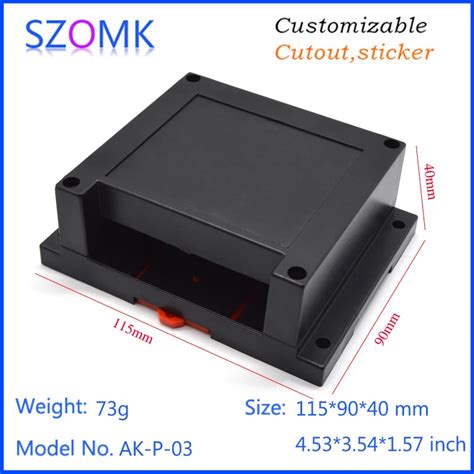 Szomk Din Rail Enclosure Project Box Pcs Mm Enclosures For