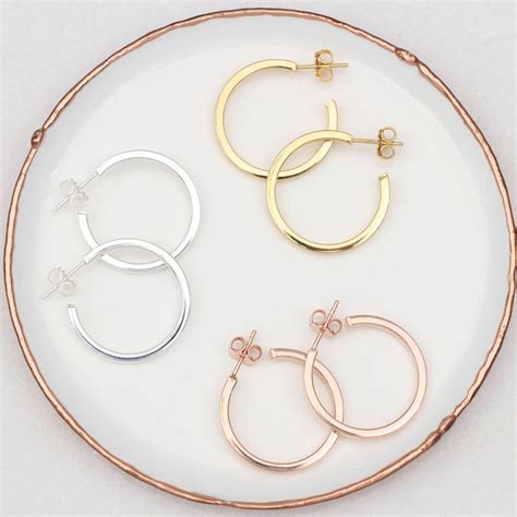 Sterling Silver Or 18ct Gold Plated Mini Hoop Earrings Hurleyburley