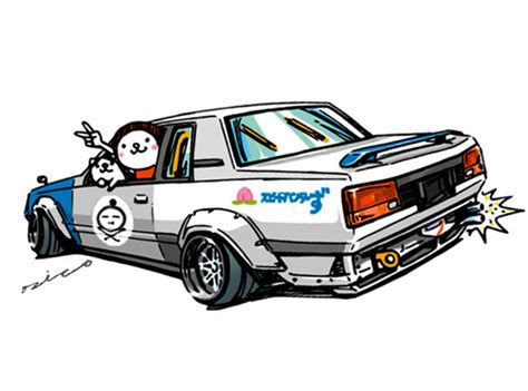 Car Illustration Crazy Car Art” Jdm Japanese Old Ozizo Art Show