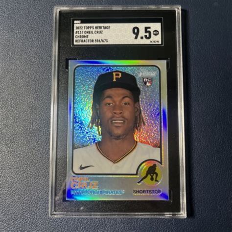 Oneil Cruz 2022 Topps Heritage Chrome Refractor Rookie 596 673 EBay