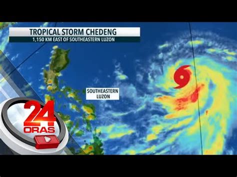 Lalo Pang Lumakas Ang Bagyong Chedeng Habang Mabagal Na Kumilos Sa