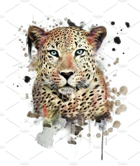 Watercolor Leopard Animal Print Animais De Aquarela Animal Jaguar